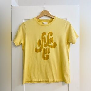 Sézane Oh La La Tee in Yellow XS